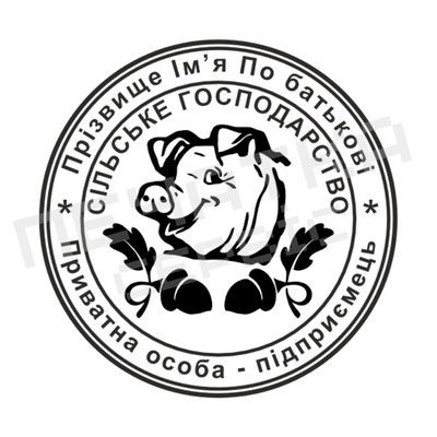 Печатка для Сільського господарства №4 40мм PS17004 фото